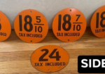 Lot Of Five – Gulf Gasoline DST Pricer Signs