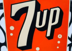 7Up Seven Bubble Embossed SST Sign