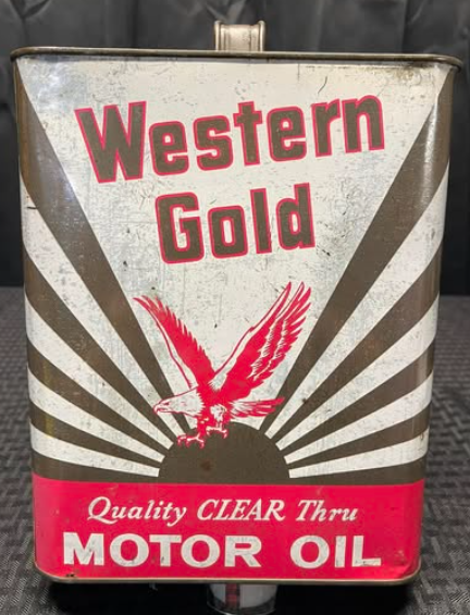 Western Gold Motor Oil Atlanta GA SST Two Gallon Can