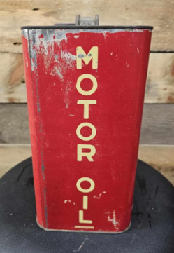 Red Airplane Motor Oil SST Two Gallon Can