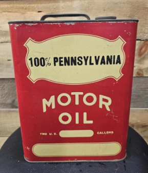 Red Airplane Motor Oil SST Two Gallon Can