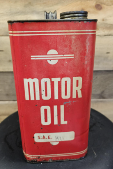 Red Car & Plane Motor Oil SST Two Gallon Can