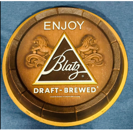 Blatz Draft-Brewed Vacuum Form Keg Sign