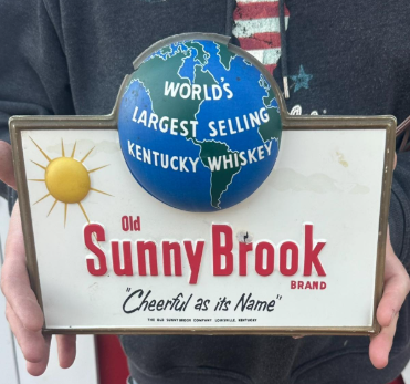 Old Sunny Brook World’s Largest Selling Kentucky Whiskey Plastic Light-Up Sign