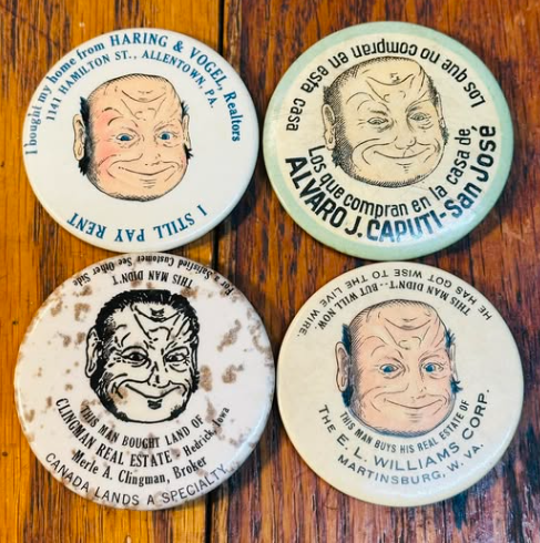 Four Happy/Sad Pocket Mirrors Real Estate