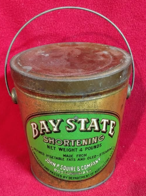 Bay State Shortening SST Four Pound Can Boston Massachusetts