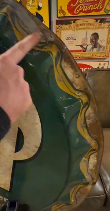 Drink Flip Perfect Bracer or Chaser SST Bottle Cap Sign