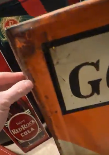 Orange Crush Ice Cold Fresh Juice Drink SST Privilege Panel Sign