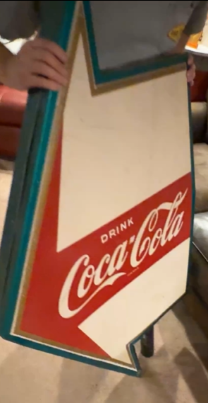 Drink Coca-Cola DST Directional Arrow Sign