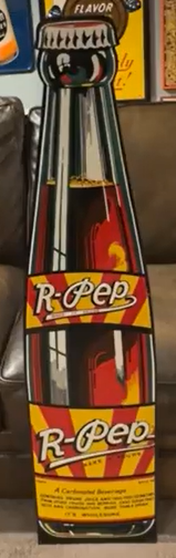 R-Pep Soda Pop Die Cut Bottle Shaped SST Sign
