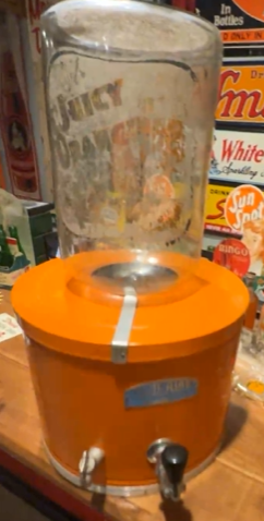 Juicy Orange Soda Fountain SST and Glass Dispenser