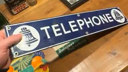 Bell System Telephone SSP Sign