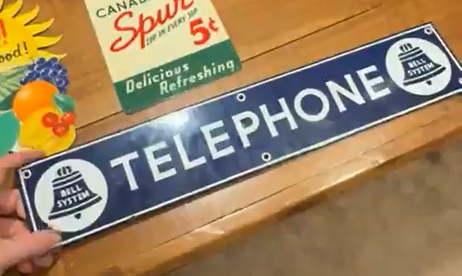 Bell System Telephone SSP Sign
