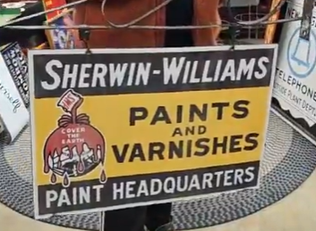 Sherwin-William Paint & Varnishes DSP Hanging Sign with Bracket