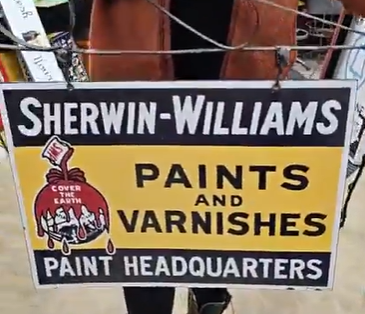 Sherwin-William Paint & Varnishes DSP Hanging Sign with Bracket