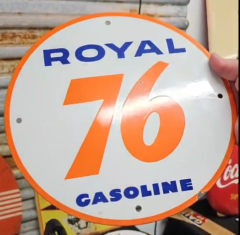 Royal 76 Gasoline SSP Pump Plate