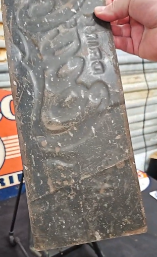 Drink Coca-Cola in Bottles 5 Cents SST Embossed Sign