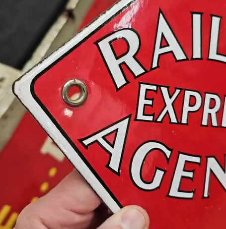 Railway Express Agency SSP Sign