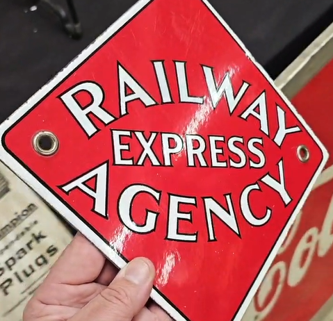 Railway Express Agency SSP Sign