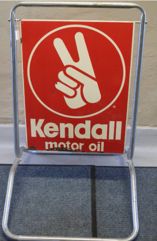 Kendall Motor Oil DST Curb Sign