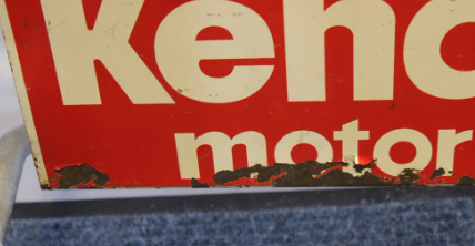 Kendall Motor Oil DST Curb Sign