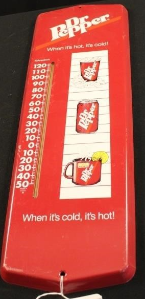 Dr Pepper When It’s Cold It’s Hot SST Tube Thermometer