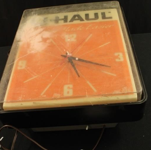 U-Haul Moving Made Easier Plastic Clock