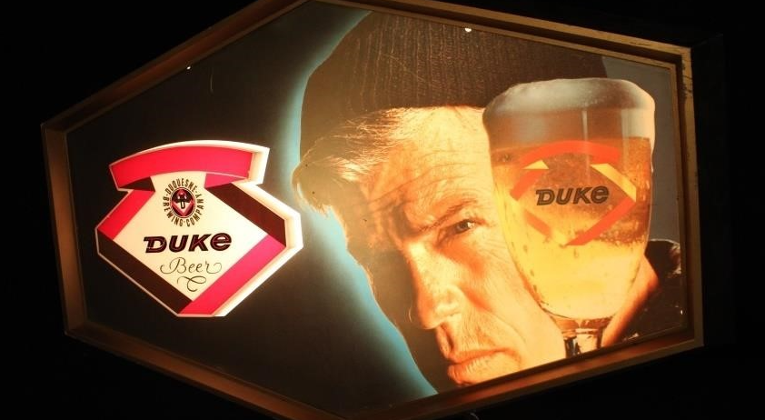 Duke Beer Plastic Lighted Sign