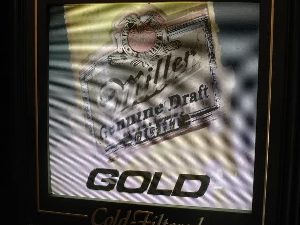 Miller Gold Plastic Light Up Sign