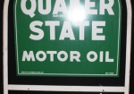 Quaker State Motor Oil Tombstone DST Hanging Sign