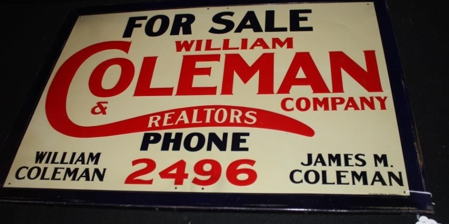 Coleman Realtors SST For Sale Sign