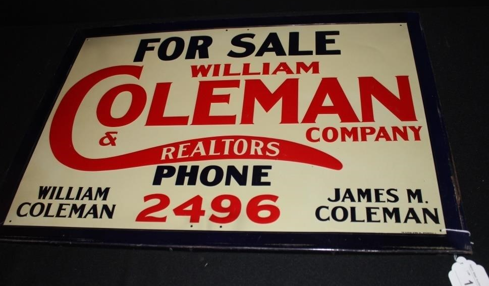 Coleman Realtors SST For Sale Sign