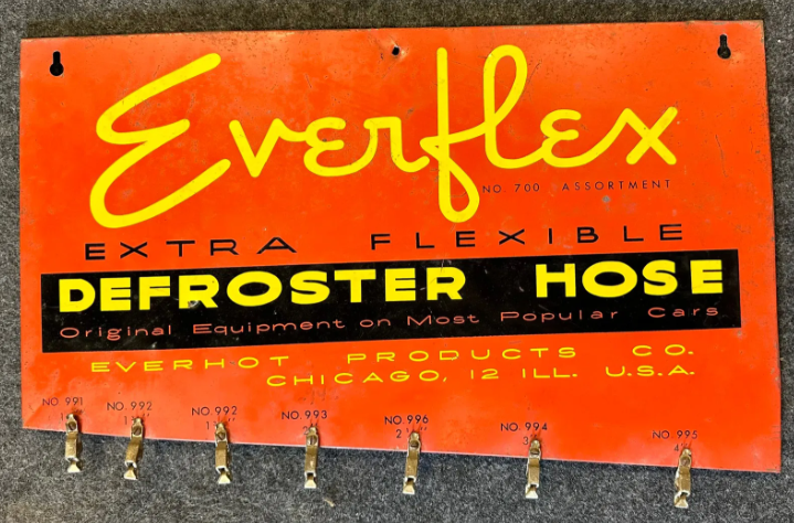 Everflex Extra Flexible Defroster Hose Hanging Display Sign