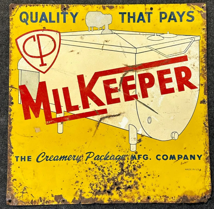 Creamery Milkeeper SST Sign w/ Farm Tank Graphics