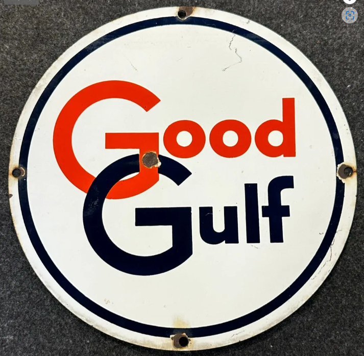 Good Gulf SSP Gas Station Pump Plate