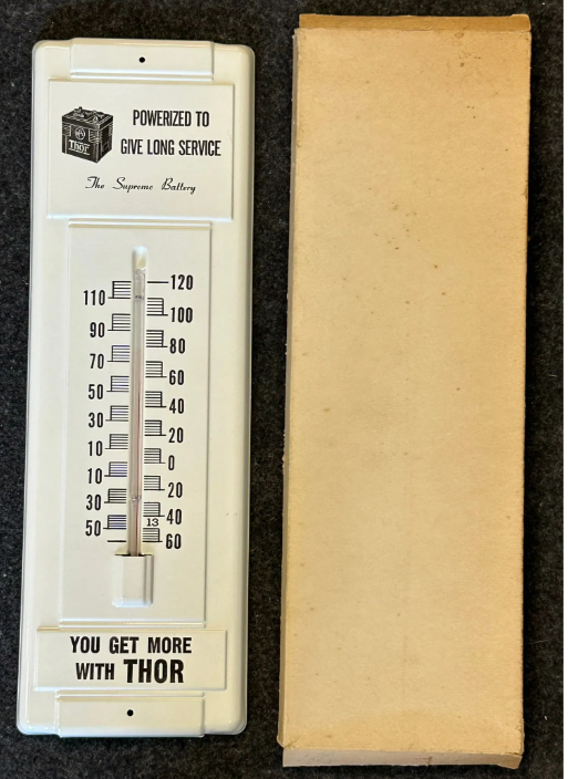 THOR Car Battery SST Tube Thermometer w/ Original Shipping Box