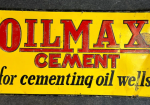 OilMax Cement SST Embossed Sign
