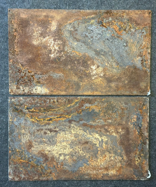 Two Vintage Uniflo Humble Ca. 60s Motor Oil SST Signs