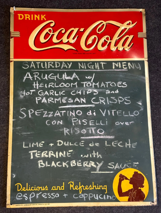 Coca Cola Menu Board SST Embossed Sign