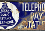 English Telephone Pay Station DSP Sign Local and Long Distance