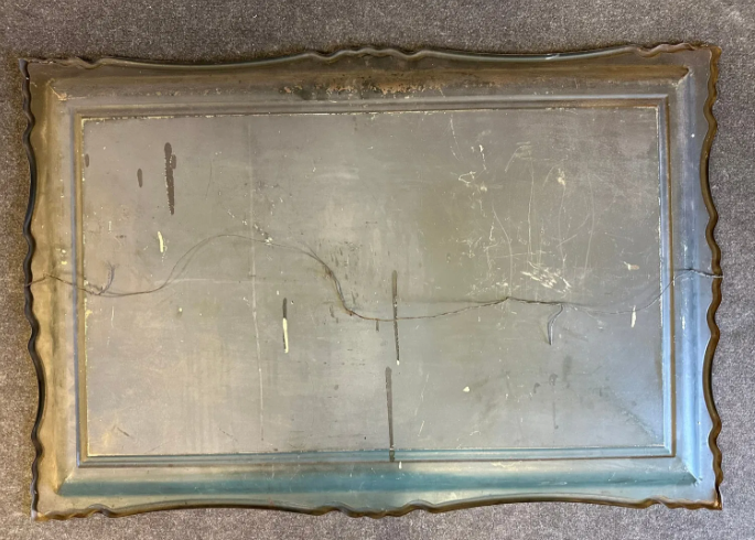 “TRUE FRUIT” Antique Self Framed Still Life Metal Advertising SST Litho Sign