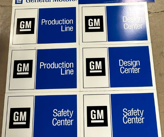 Lot (14) General Motors Foam Board Advertising Signs