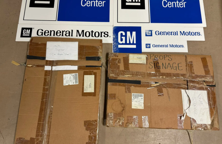 Lot (14) General Motors Foam Board Advertising Signs