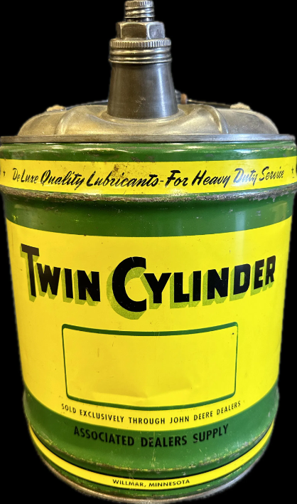 Twin Cylinder Lubricant Can John Deere Dealer 5 Gallon SST Can