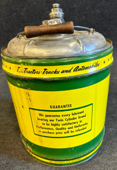 Twin Cylinder Lubricant Can John Deere Dealer 5 Gallon SST Can