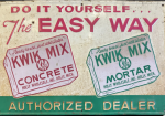 Kwik Mix Concrete & Mortar Authorized Dealer SST Sign