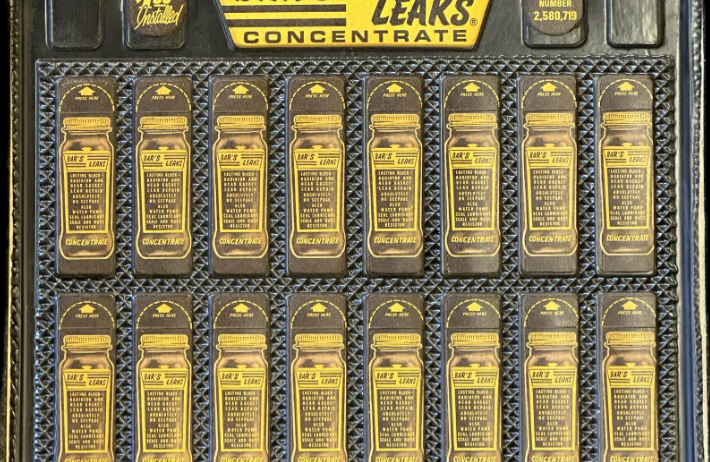Bar’s Leaks Concentrate Easel Back 3-D Counter-Top Display