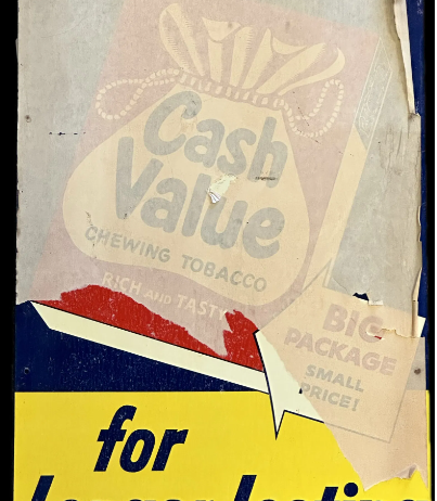 Cash Value Chewing Tobacco SST Sign