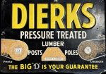 Dierks Pressure Treated Lumber Posts & Poles SST Sign