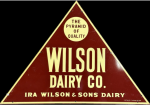 Wilson Dairy Co. Triangular SST Sign
